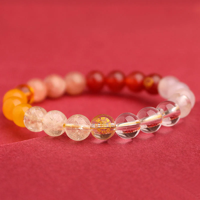 Buddha Stones Cinque Elementi Vari Agata Cristallo Pietra del Sole Bracciale della Saggezza - Image 48