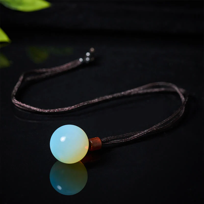 Buddha Stones Collana con ciondolo di protezione in quarzo fumé con occhio di tigre e cristallo rosa bianco - Image 12