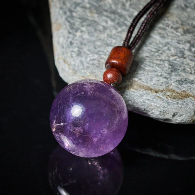 Buddha Stones Collana con ciondolo di protezione in quarzo fumé con occhio di tigre e cristallo rosa bianco - Image 15