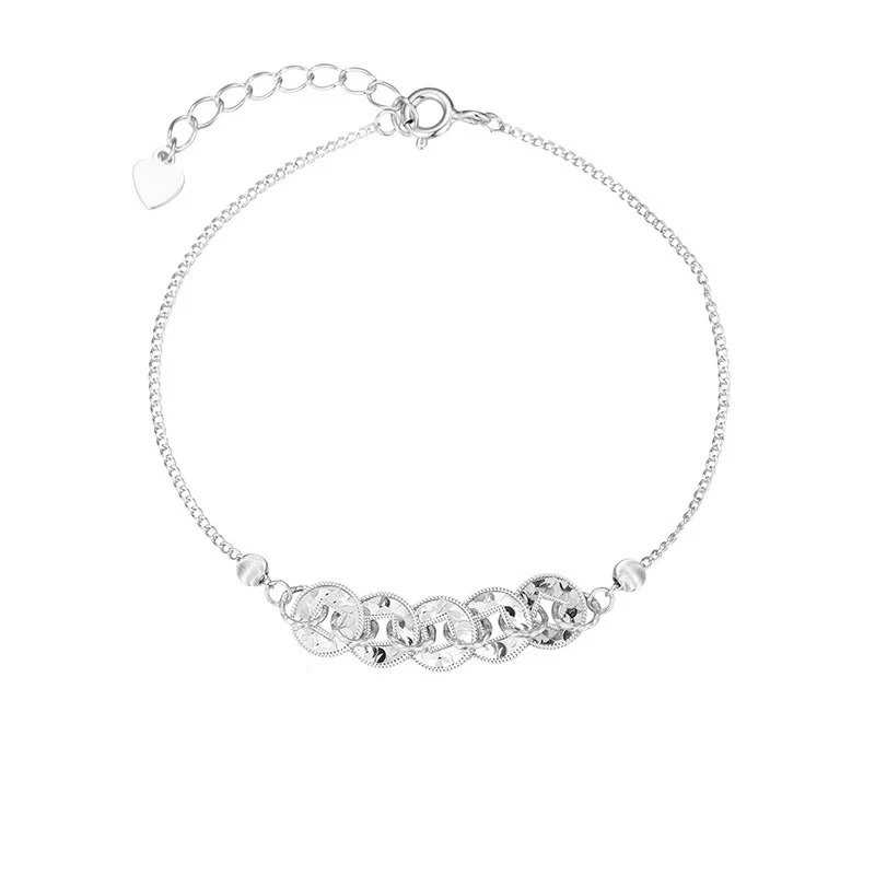 Buddha Stones Collana con ciondolo e anello di protezione in argento sterling 925 con cinque monete dell'imperatore - Image 12