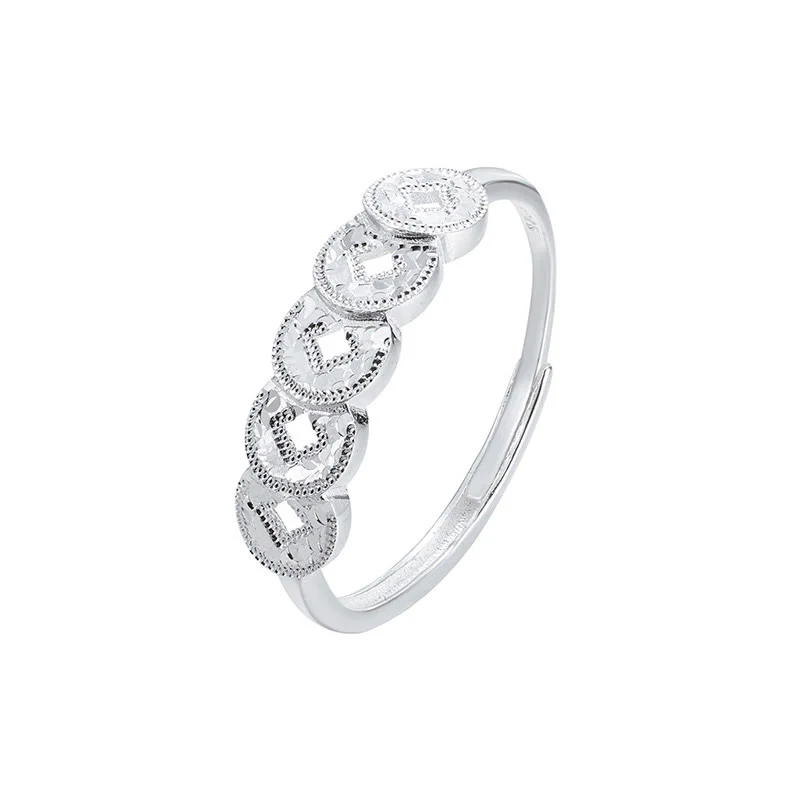 Buddha Stones Collana con ciondolo e anello di protezione in argento sterling 925 con cinque monete dell'imperatore - Image 17