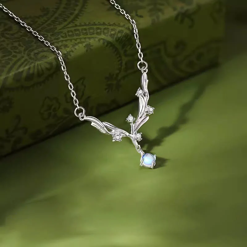 Buddha Stones Collana con ciondolo in argento sterling 925 con vischio che tiene lontani gli spiriti maligni - Image 3