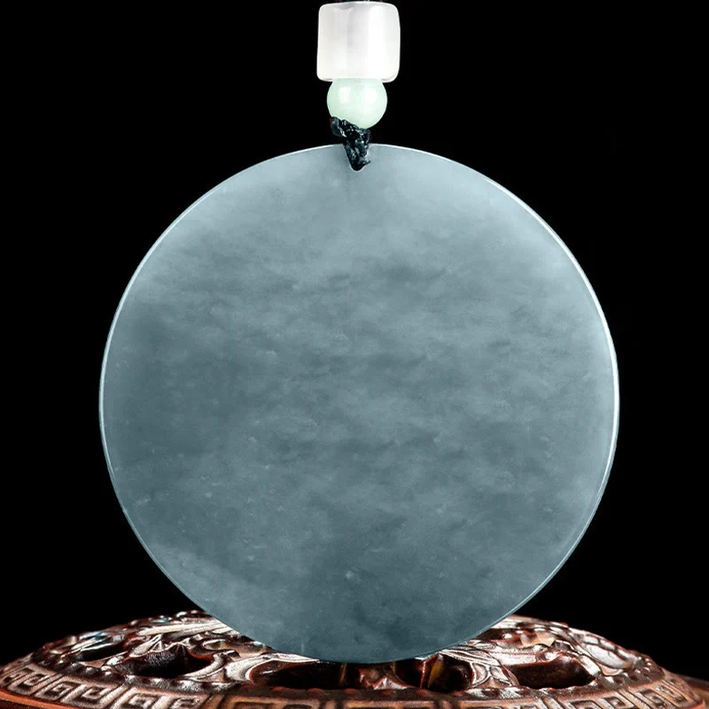 Buddha Stones Collana con ciondolo in corda di giada Kwan Yin Avalokitesvara Abbondanza - Image 4