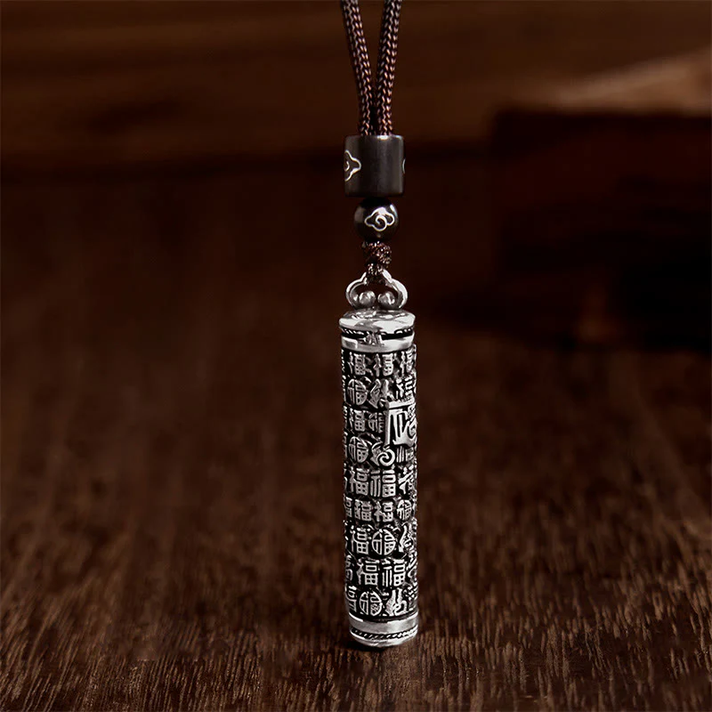Buddha Stones Collana con ciondolo in rame Fu con motivo a drago e simbolo dell'equilibrio - Image 6