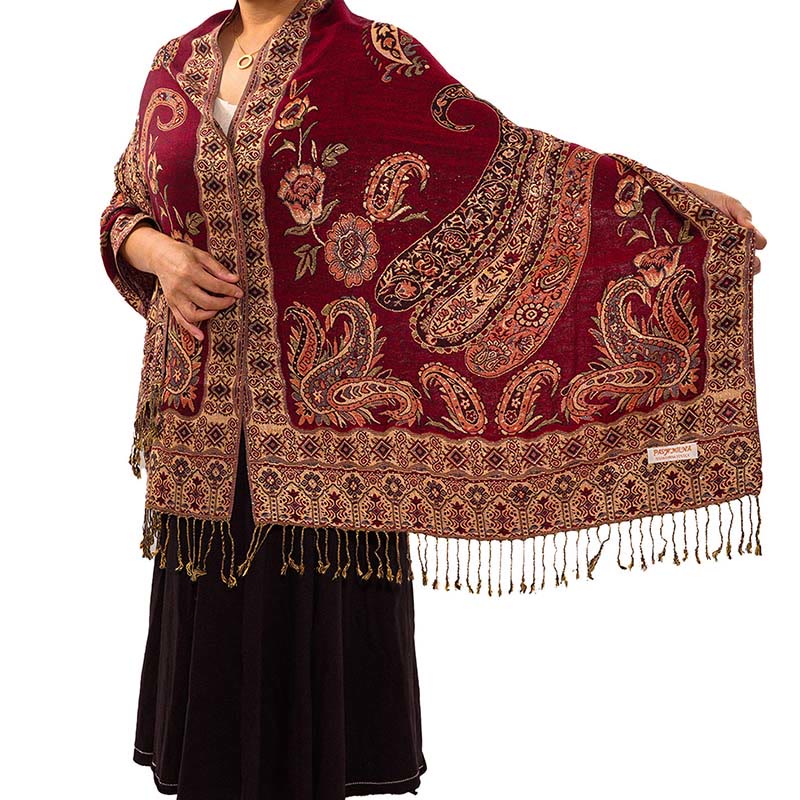 Buddha Stones con nappe e motivo floreale tibetano Paisley in stile bohémien - Image 10
