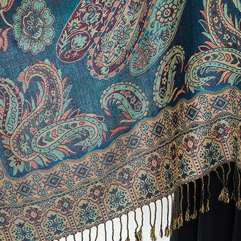 Buddha Stones con nappe e motivo floreale tibetano Paisley in stile bohémien - Image 15