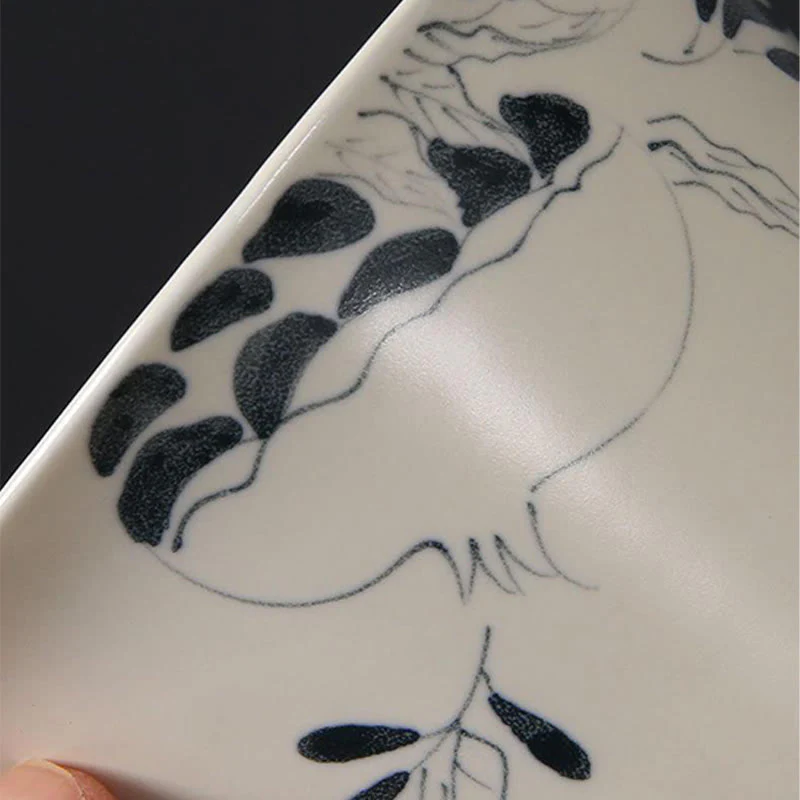 Buddha Stones dipinto a mano melograno ibisco pino loto ceramica gaiwan sancai tazza da tè kung fu tazza da tè e piattino con coperchio - Image 19