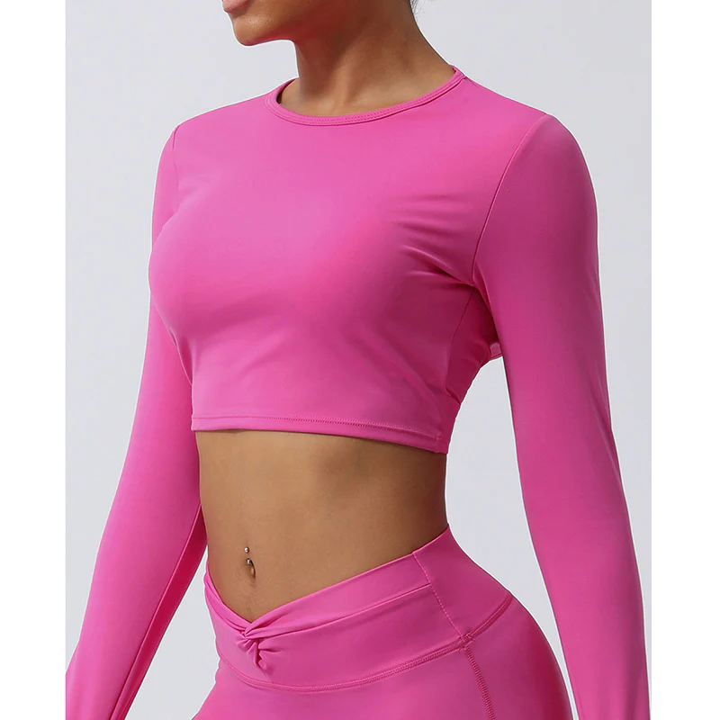 Buddha Stones Donna Allenamento Manica Lunga Crisscross Backless Top Tee Leggings Sport Fitness Yoga Outfit - Image 21