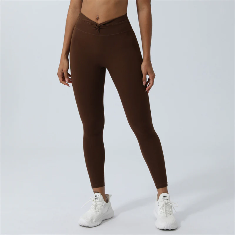 Buddha Stones Donna Allenamento Manica Lunga Crisscross Backless Top Tee Leggings Sport Fitness Yoga Outfit - Image 43