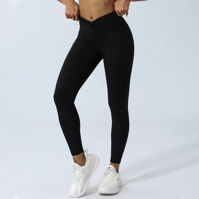 Buddha Stones Donna Allenamento Manica Lunga Crisscross Backless Top Tee Leggings Sport Fitness Yoga Outfit - Image 48