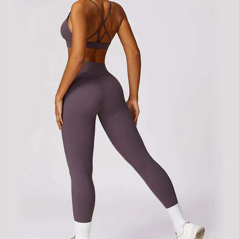 Buddha Stones Donna Manica Corta T-Shirt Top Vita Alta Leggings Pantaloni Per Sport Yoga - Image 55