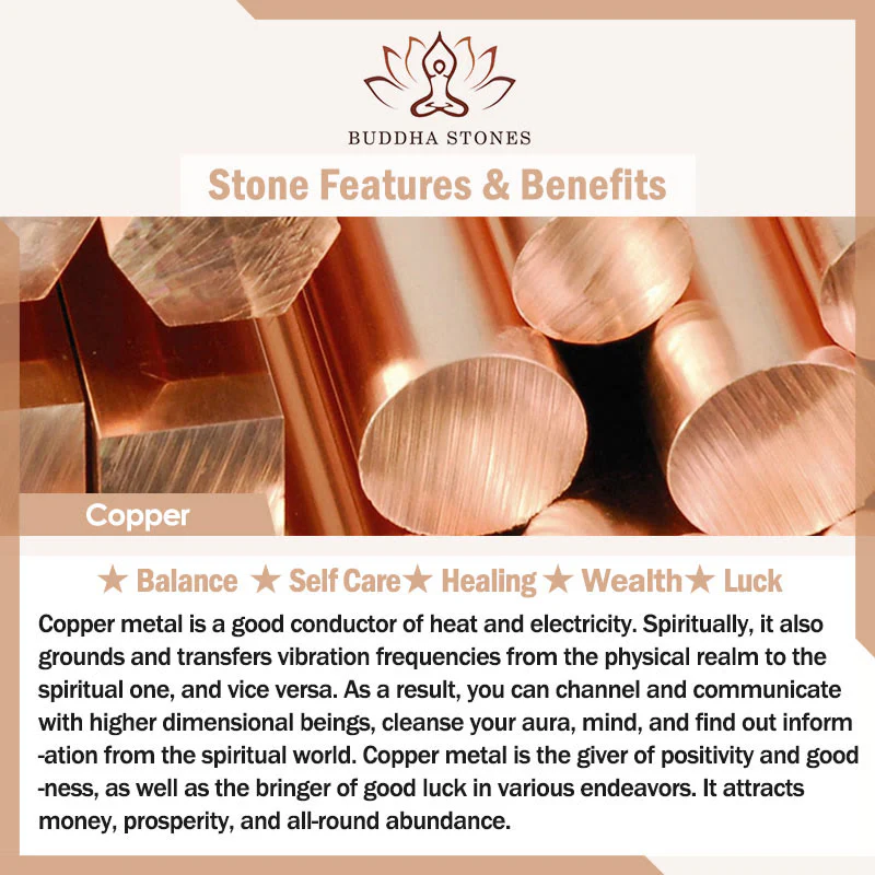 Buddha Stones Doppio Dorje Vajra Forza Punk Catena di Rame Bracciale Collana - Image 25