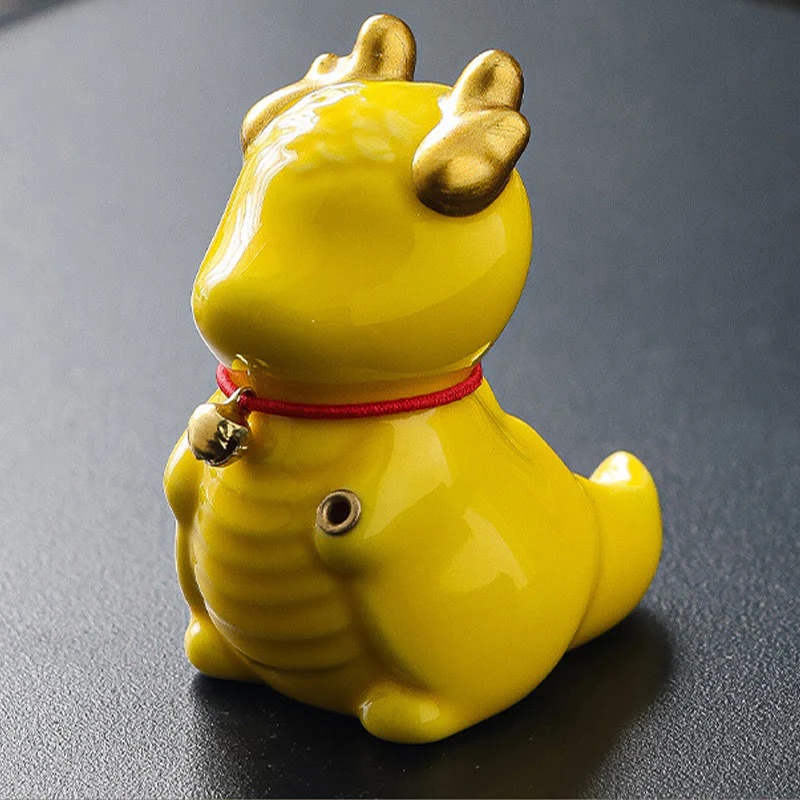 Buddha Stones Dragon Bell Guarigione Bruciatore di incenso in ceramica Decorazione da scrivania - Image 12