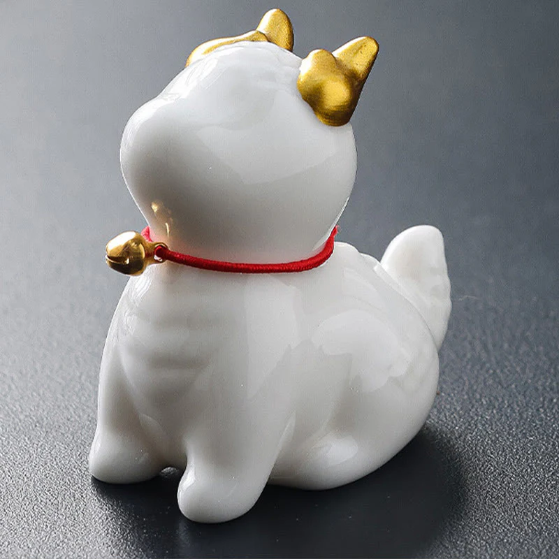 Buddha Stones Dragon Bell Guarigione Bruciatore di incenso in ceramica Decorazione da scrivania - Image 18