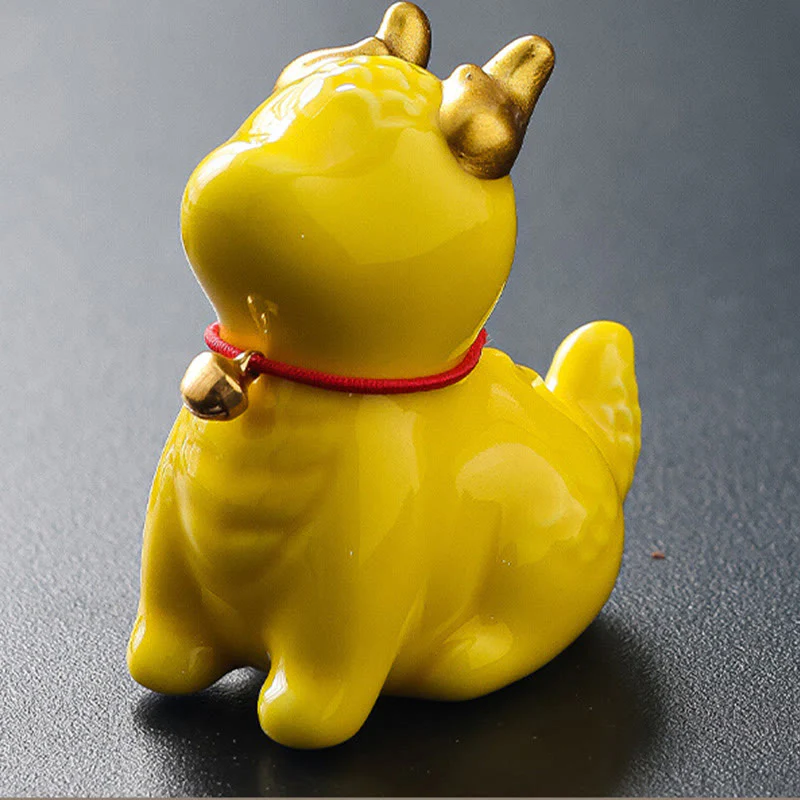 Buddha Stones Dragon Bell Guarigione Bruciatore di incenso in ceramica Decorazione da scrivania - Image 20