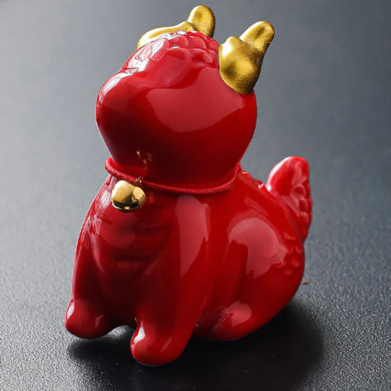 Buddha Stones Dragon Bell Guarigione Bruciatore di incenso in ceramica Decorazione da scrivania - Image 21