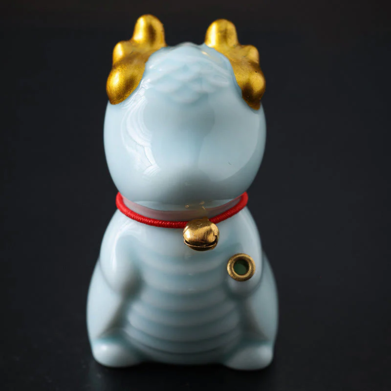 Buddha Stones Dragon Bell Guarigione Bruciatore di incenso in ceramica Decorazione da scrivania - Image 3