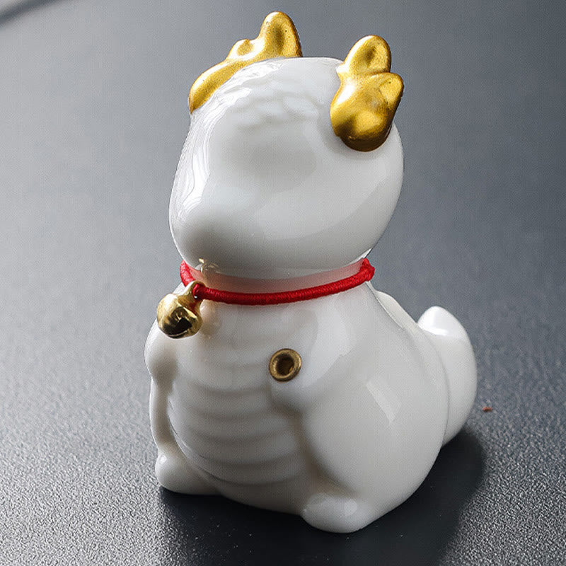 Buddha Stones Dragon Bell Guarigione Bruciatore di incenso in ceramica Decorazione da scrivania - Image 8