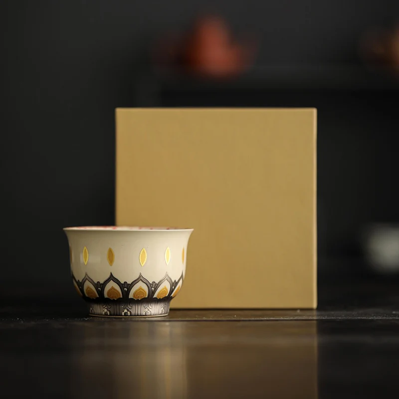 Buddha Stones Dunhuang Color Thousand Buddhas Tazza da tè Kung Fu Tazza da tè 100ml - Image 11