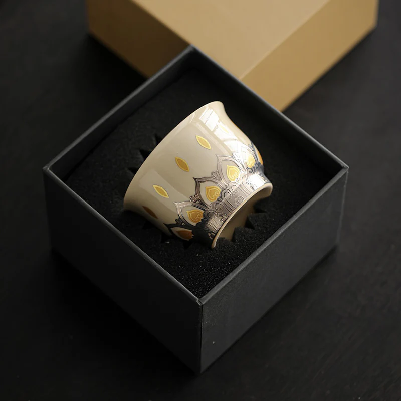 Buddha Stones Dunhuang Color Thousand Buddhas Tazza da tè Kung Fu Tazza da tè 100ml - Image 12