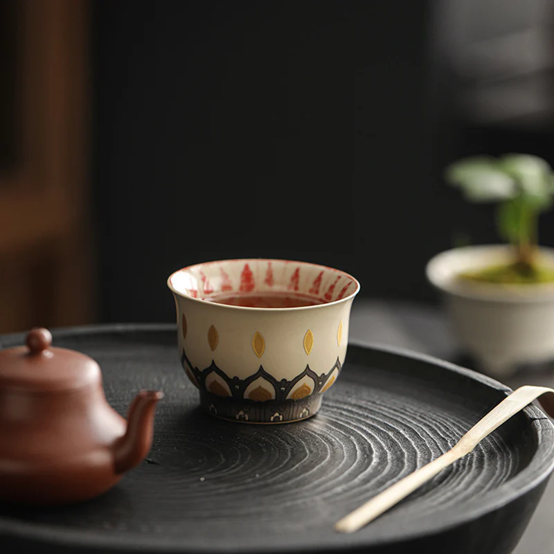 Buddha Stones Dunhuang Color Thousand Buddhas Tazza da tè Kung Fu Tazza da tè 100ml - Image 2