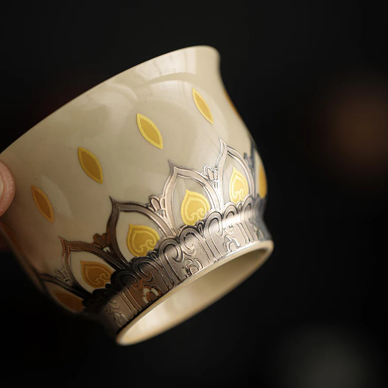 Buddha Stones Dunhuang Color Thousand Buddhas Tazza da tè Kung Fu Tazza da tè 100ml - Image 5
