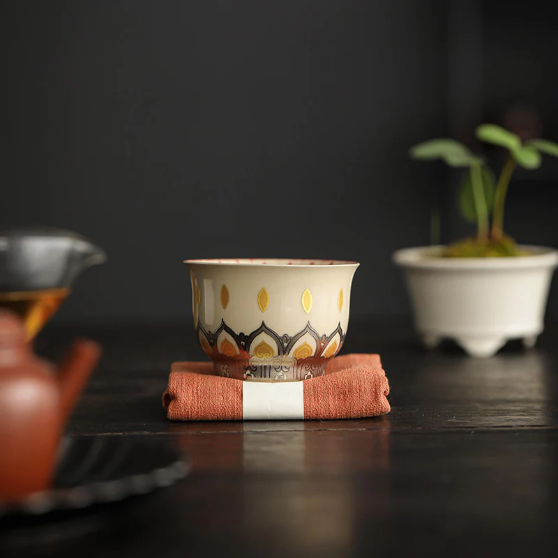 Buddha Stones Dunhuang Color Thousand Buddhas Tazza da tè Kung Fu Tazza da tè 100ml - Image 8