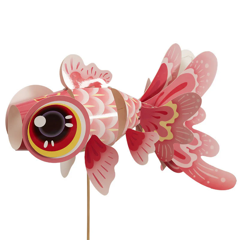 Buddha Stones fai da te Fortuna Koi Pesce Lanterna di carta Lampada Festa di metà autunno Bambino Bambini Lanterna Decorazione - Image 9
