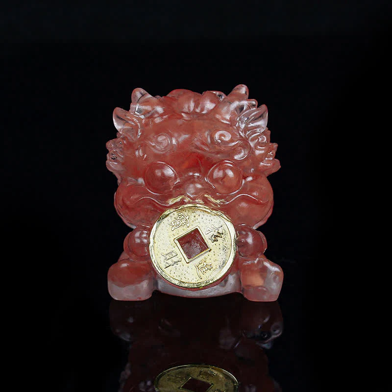 Buddha Stones fatte a mano carine PiXiu moneta d'oro cristallo Fengshui energia ricchezza fortuna decorazione della casa - Image 11