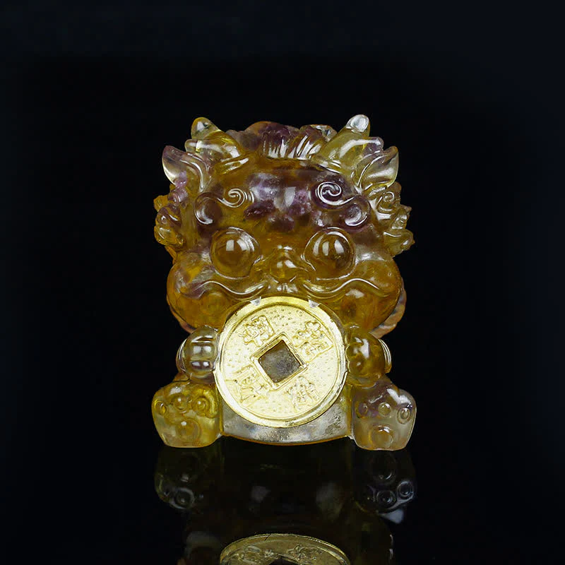 Buddha Stones fatte a mano carine PiXiu moneta d'oro cristallo Fengshui energia ricchezza fortuna decorazione della casa - Image 15
