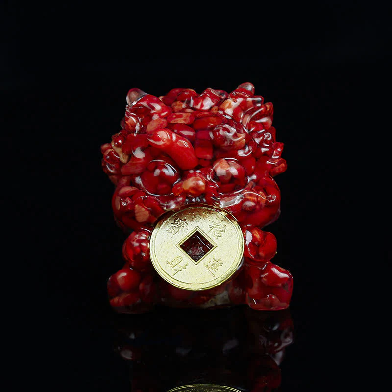 Buddha Stones fatte a mano carine PiXiu moneta d'oro cristallo Fengshui energia ricchezza fortuna decorazione della casa - Image 16