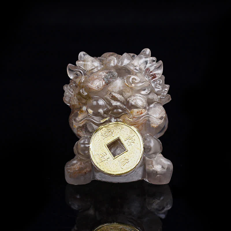 Buddha Stones fatte a mano carine PiXiu moneta d'oro cristallo Fengshui energia ricchezza fortuna decorazione della casa - Image 18
