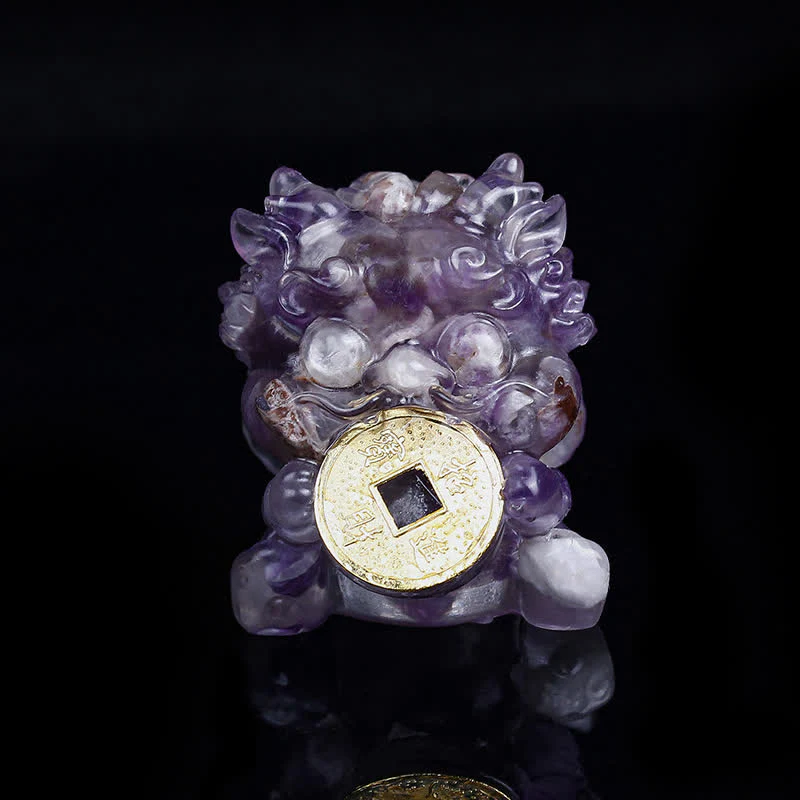 Buddha Stones fatte a mano carine PiXiu moneta d'oro cristallo Fengshui energia ricchezza fortuna decorazione della casa - Image 19