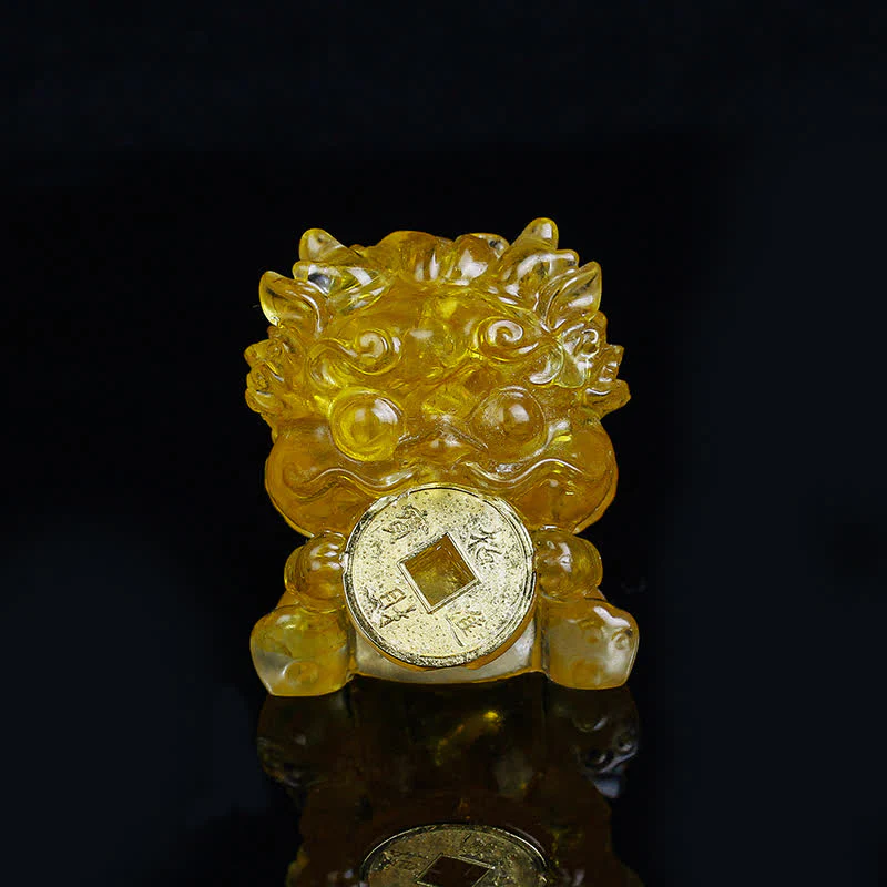 Buddha Stones fatte a mano carine PiXiu moneta d'oro cristallo Fengshui energia ricchezza fortuna decorazione della casa - Image 2