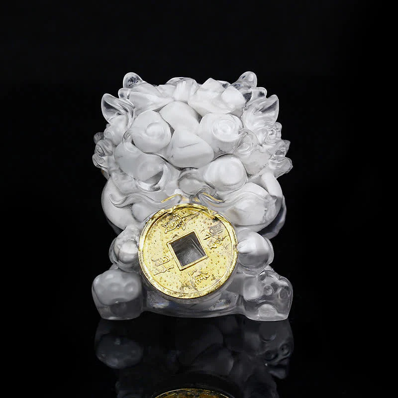 Buddha Stones fatte a mano carine PiXiu moneta d'oro cristallo Fengshui energia ricchezza fortuna decorazione della casa - Image 20