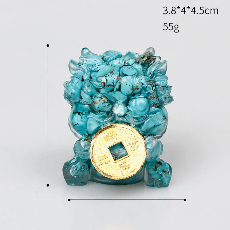 Buddha Stones fatte a mano carine PiXiu moneta d'oro cristallo Fengshui energia ricchezza fortuna decorazione della casa - Image 25