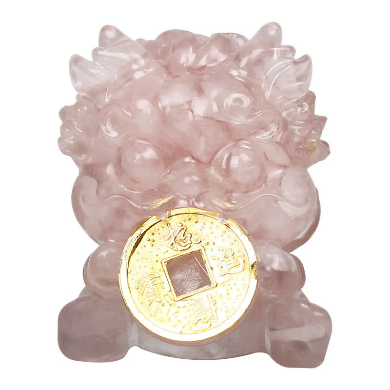 Buddha Stones fatte a mano carine PiXiu moneta d'oro cristallo Fengshui energia ricchezza fortuna decorazione della casa - Image 7