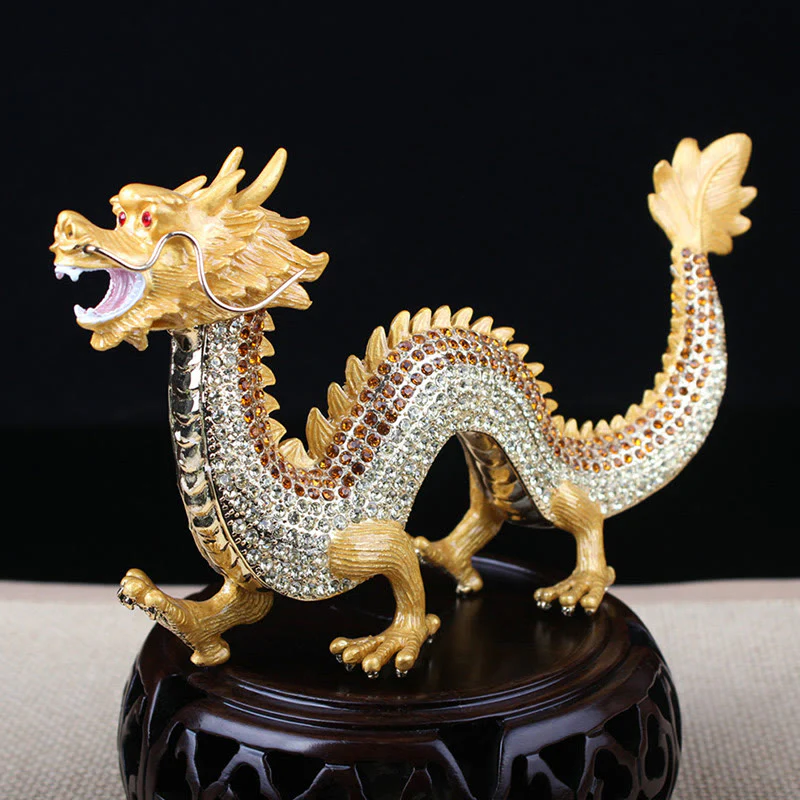 Buddha Stones fatte a mano Feng Shui Drago Fortuna Successo Decorazione della casa