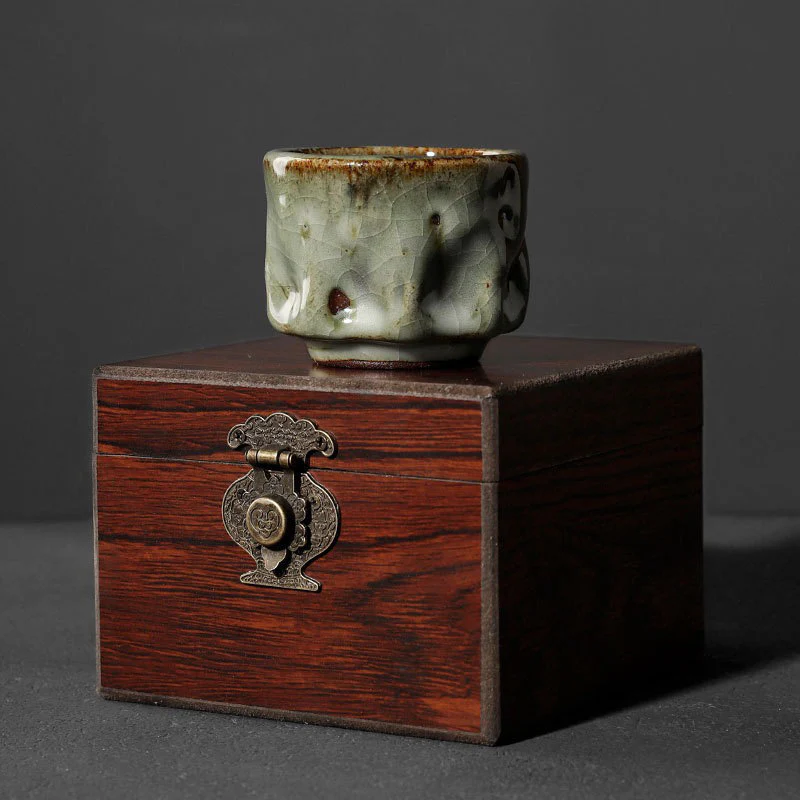 Buddha Stones fatte a mano semplice trama di ghiaccio rotto tazza da tè cinese Jianzhan in ceramica tazza da tè Kung Fu - Image 10