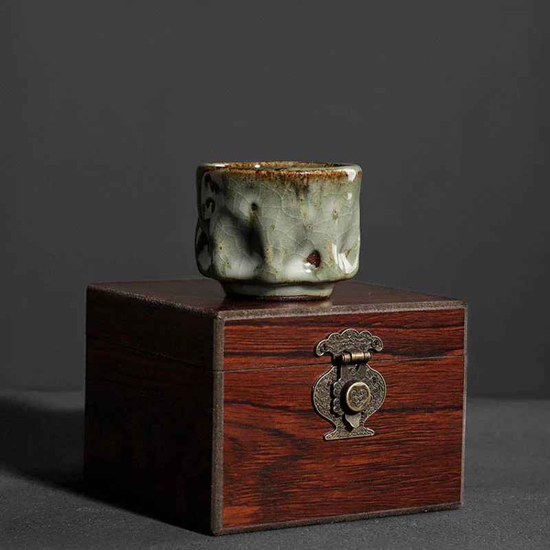 Buddha Stones fatte a mano semplice trama di ghiaccio rotto tazza da tè cinese Jianzhan in ceramica tazza da tè Kung Fu - Image 11
