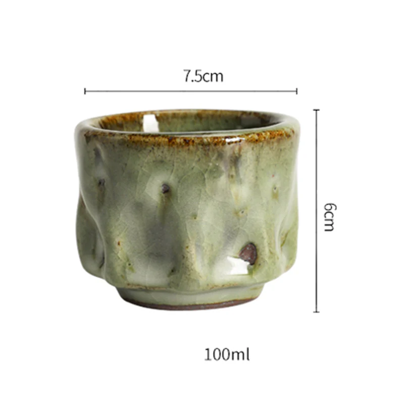 Buddha Stones fatte a mano semplice trama di ghiaccio rotto tazza da tè cinese Jianzhan in ceramica tazza da tè Kung Fu - Image 12