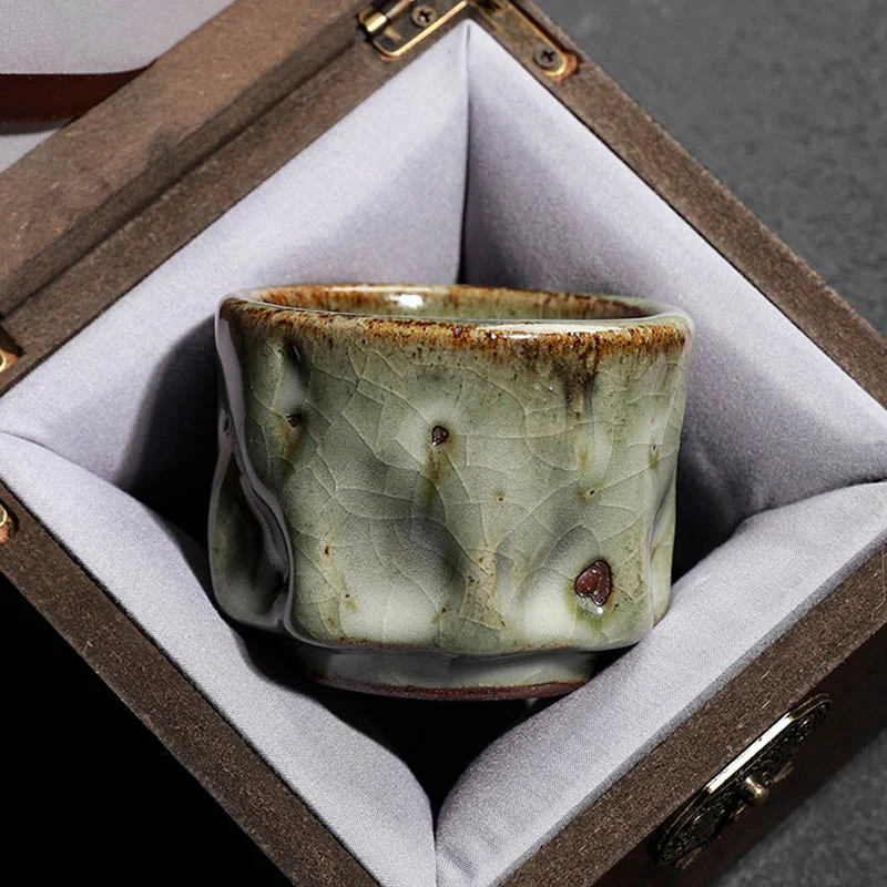 Buddha Stones fatte a mano semplice trama di ghiaccio rotto tazza da tè cinese Jianzhan in ceramica tazza da tè Kung Fu - Image 14