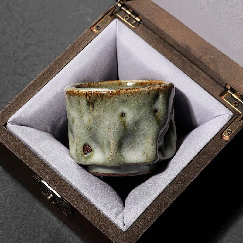 Buddha Stones fatte a mano semplice trama di ghiaccio rotto tazza da tè cinese Jianzhan in ceramica tazza da tè Kung Fu - Image 15