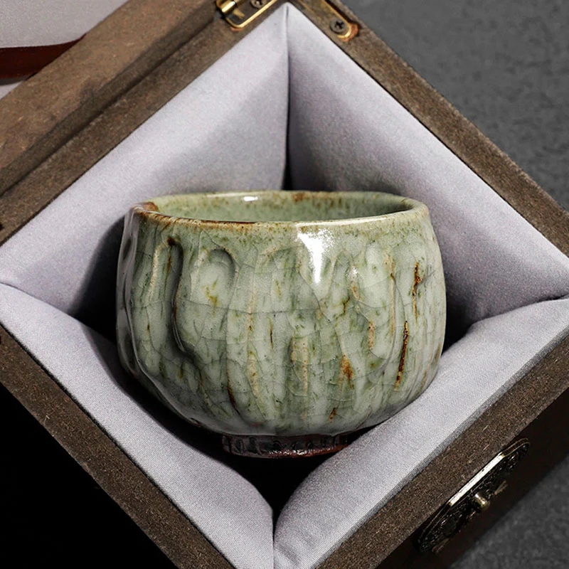 Buddha Stones fatte a mano semplice trama di ghiaccio rotto tazza da tè cinese Jianzhan in ceramica tazza da tè Kung Fu - Image 16