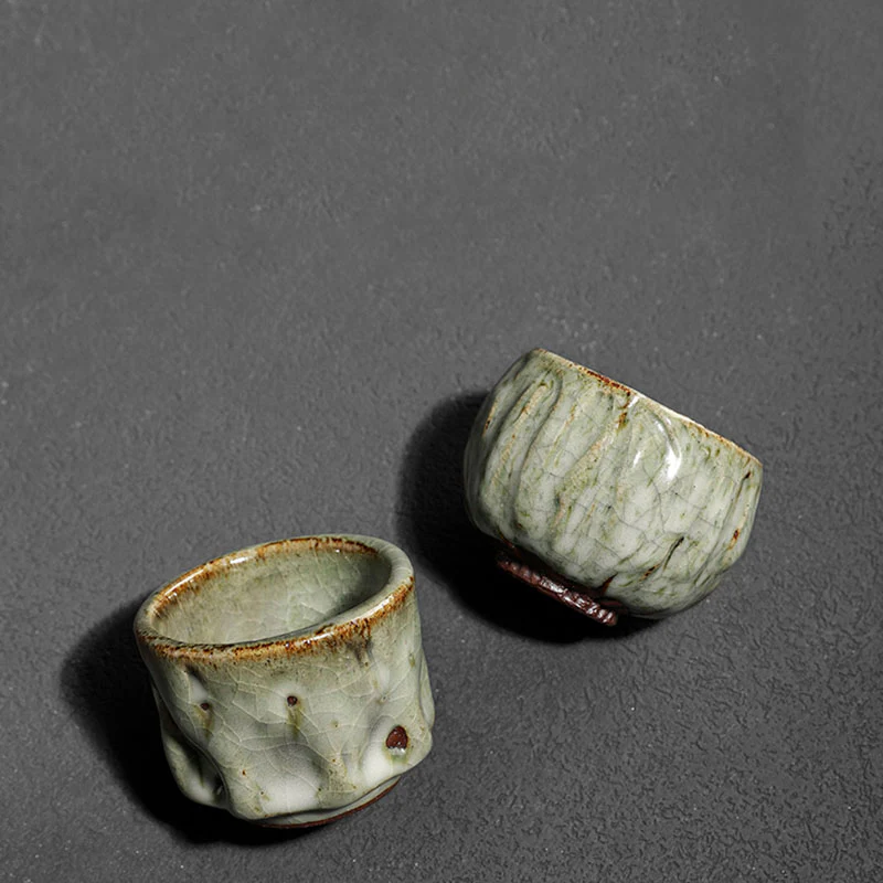 Buddha Stones fatte a mano semplice trama di ghiaccio rotto tazza da tè cinese Jianzhan in ceramica tazza da tè Kung Fu - Image 17