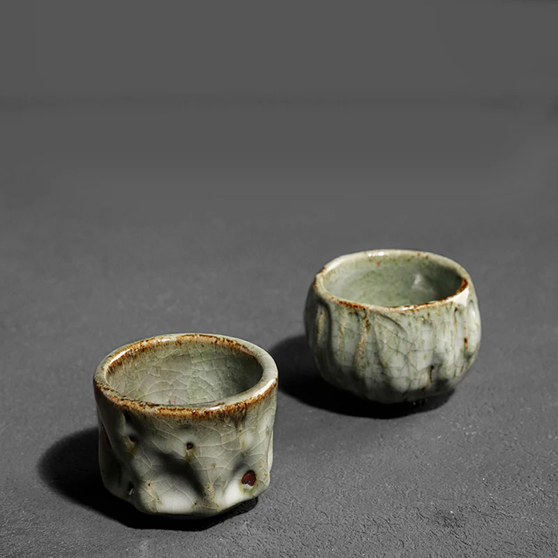 Buddha Stones fatte a mano semplice trama di ghiaccio rotto tazza da tè cinese Jianzhan in ceramica tazza da tè Kung Fu - Image 19