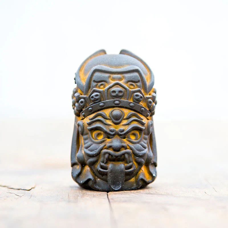 Buddha Stones fatte a mano Zakiram polvere di ferro ruggine statua in resina fusa decorazione della casa zen - Image 13
