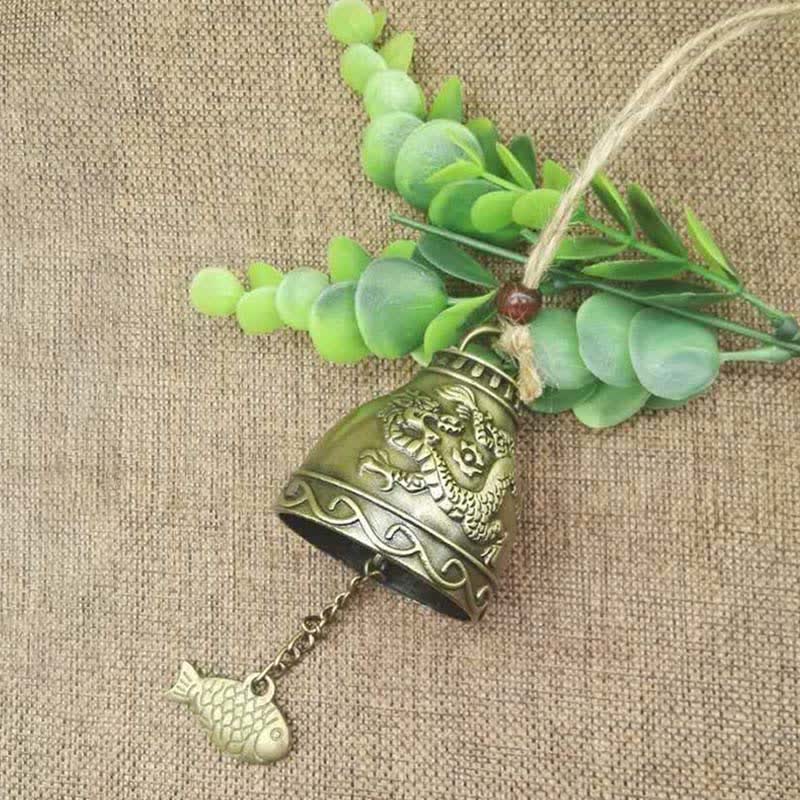 Buddha Stones Feng Shui Buddha Koi Pesce Drago Elefante Campanello a vento Campana Fortuna Decorazione da appendere alla parete - Image 7