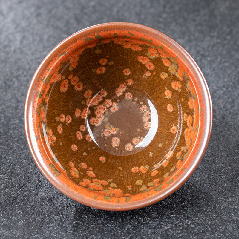 Buddha Stones Fiori che sbocciano Modello Cinese Jianzhan Forno Cambia Tazza da tè in ceramica Tazza da tè Kung Fu Ciotola