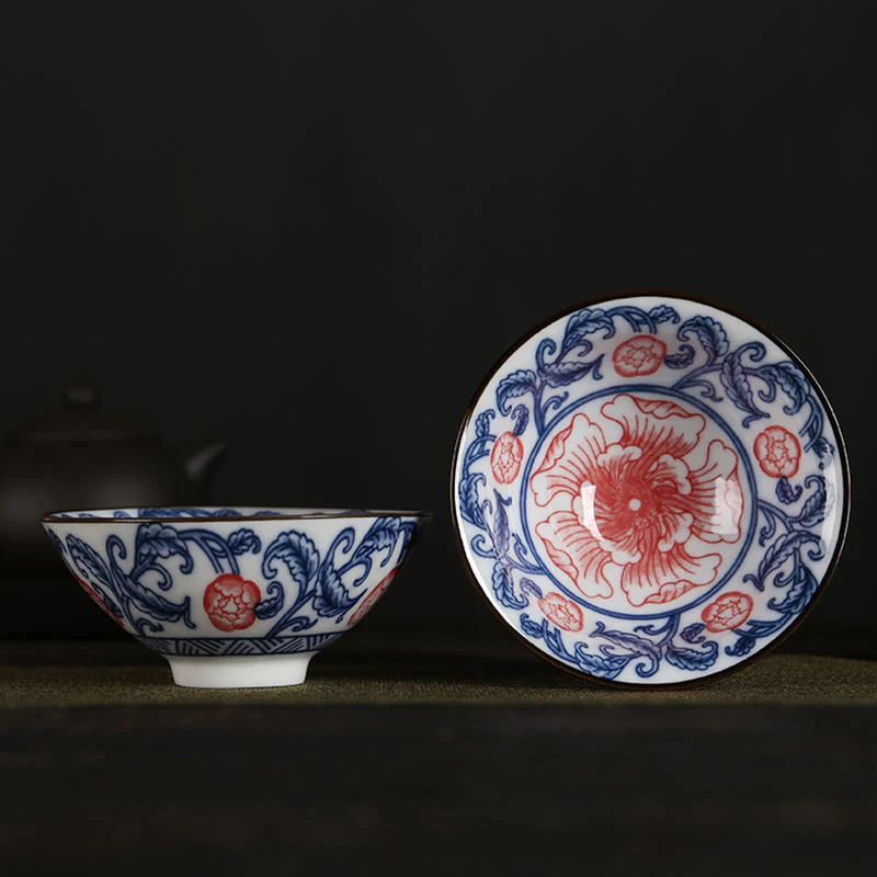 Buddha Stones Fiori Fu Carattere Montagne Loto Fiori di ciliegio Tazza da tè in ceramica Tazza da tè Kung Fu - Image 18